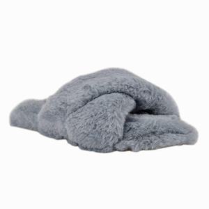 Nine West Cozy Flat Slippers - Light Blue - Ireland (GM9083715)